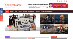 Desktop Screenshot of cronicajuarez.com